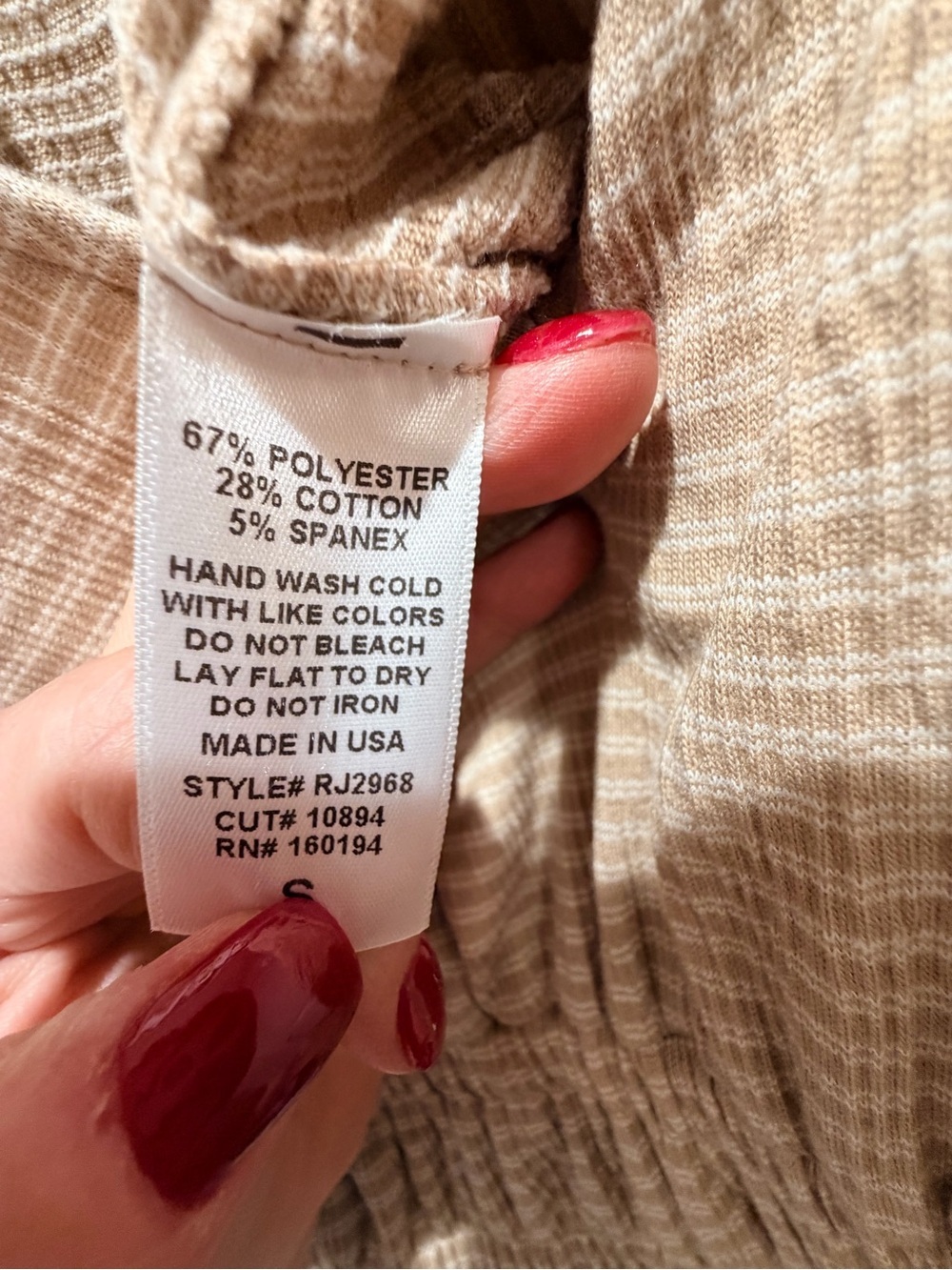 By Together Taupe Wide Leg Jumpsuit Pockets Made USA Small - Picture 12 of 15